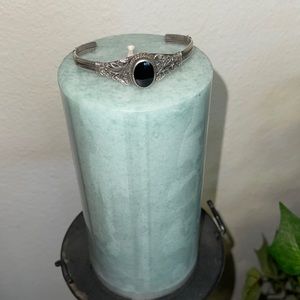 Sterling silver with black onyx bracelet